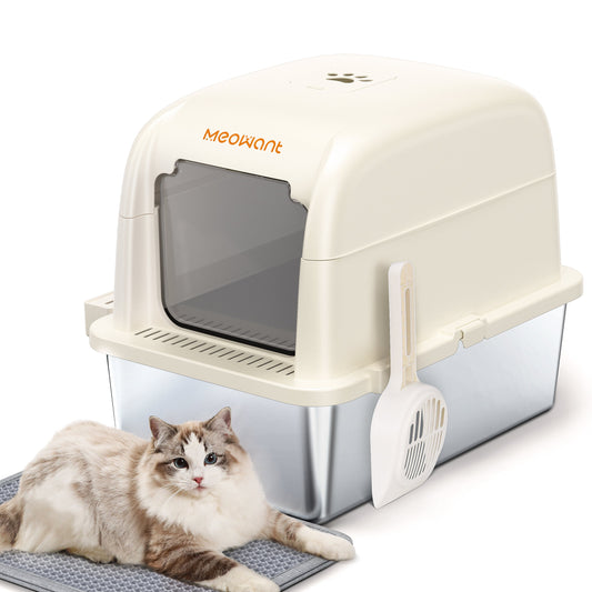 Meowant Stainless Steel Cat Litter Box -  LB02