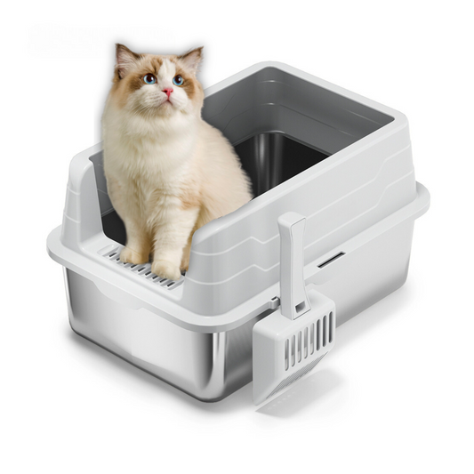 L Front Entry Stainless Steel Litter Box