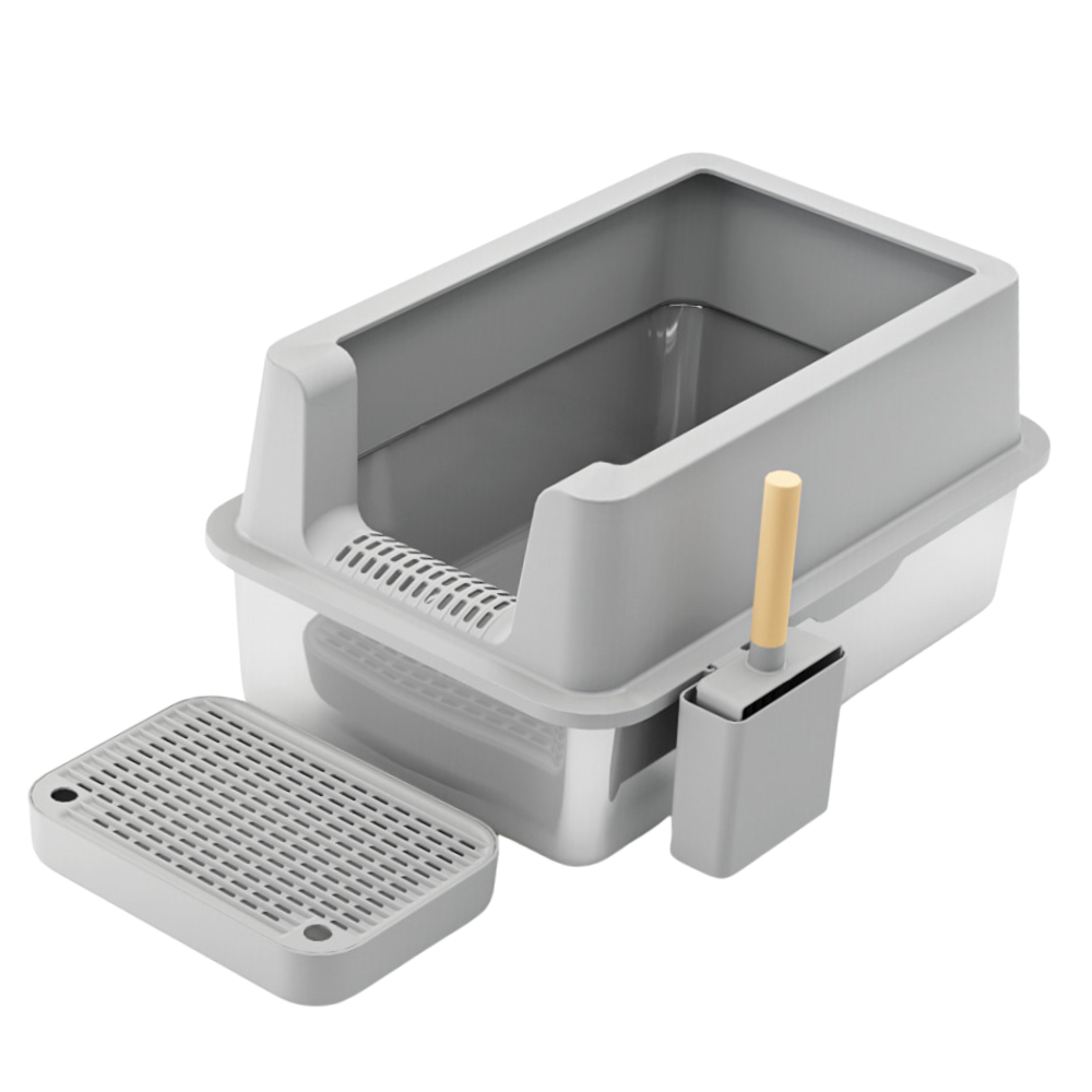 XL Front Entry Stainless Steel Litter Box