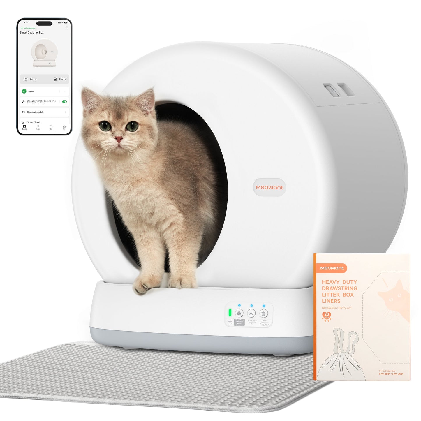 Meowant Self-Cleaning Cat Litter Box - MW-SC01